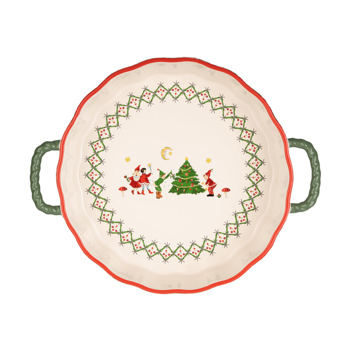 Cath Kidston Christmas Round Ceramic Pie Dish