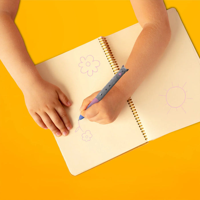 Legami Kitty Two-Colour Ballpoint Pen - Click&Clack Pen