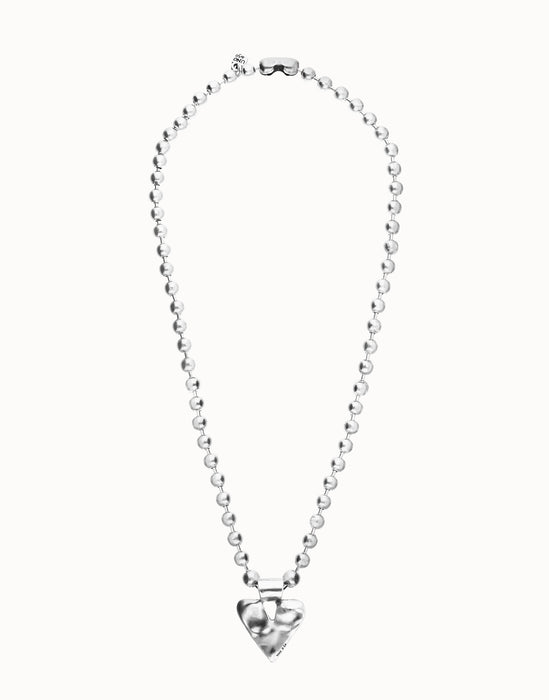 UNOde50 Long Necklace with Beads and Heart Detail