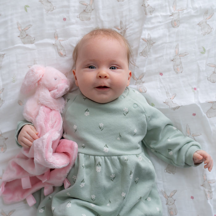 Ziggle Pink Bunny Comforter Blanket