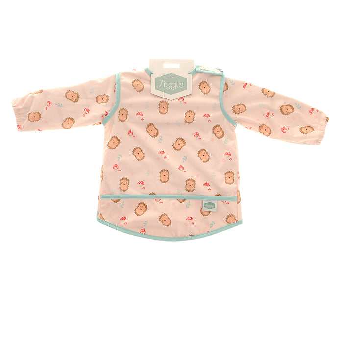 Ziggle Feeding Bib Coverall Hedgehog