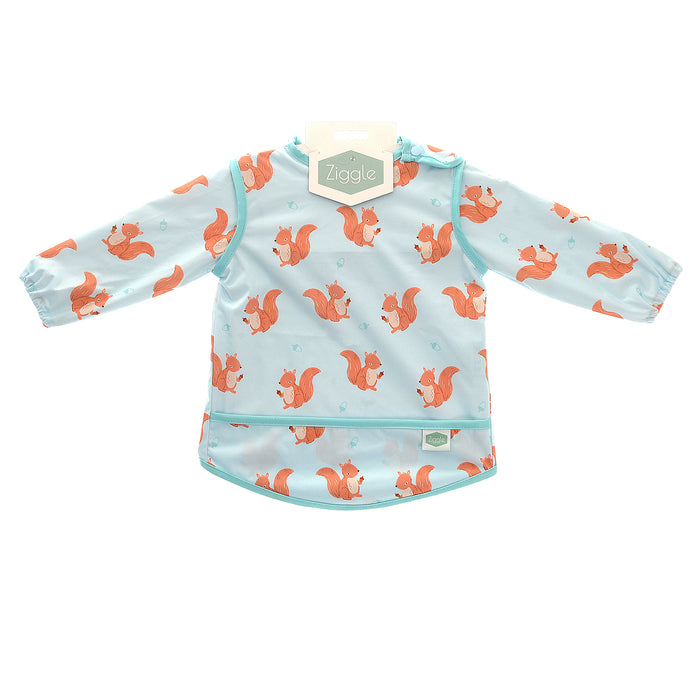 Ziggle Coverall Feeding Bib Squirrels