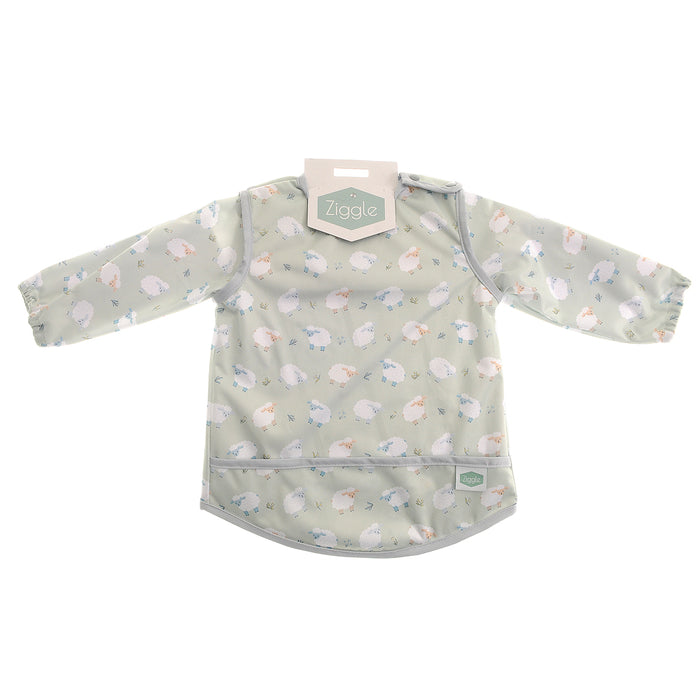 Ziggle Coverall Feeding Bib Sheep