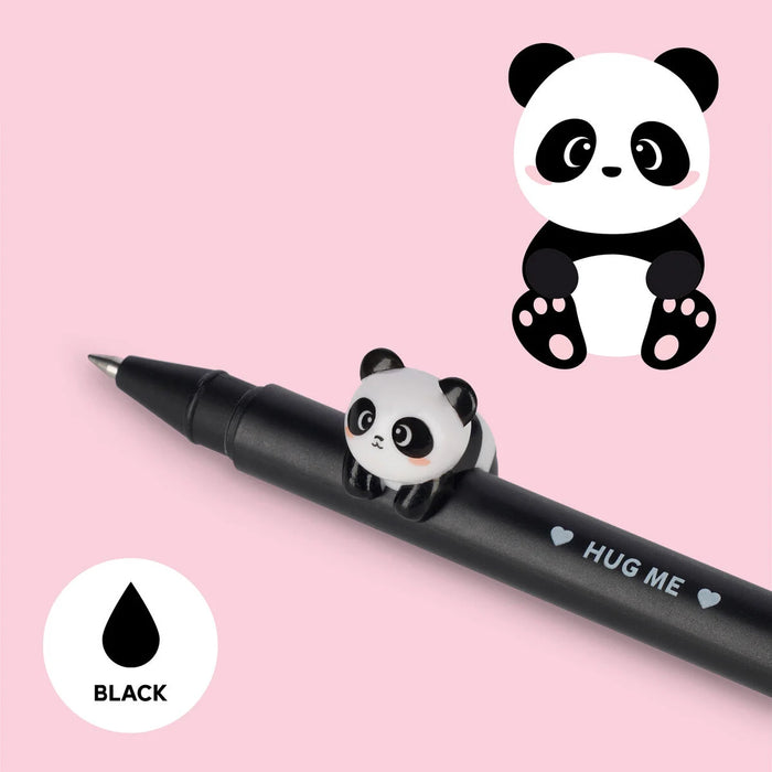 Legami Gel Pen With Animal Decoration - Lovely Friends - Panda