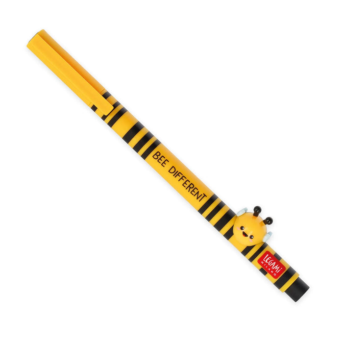 Legami Gel Pen With Animal Decoration - Lovely Friends - Bee