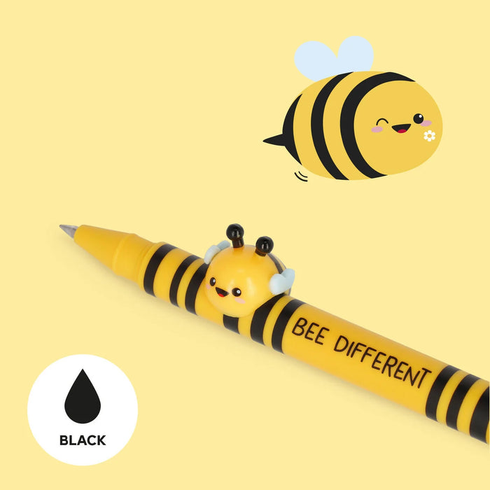 Legami Gel Pen With Animal Decoration - Lovely Friends - Bee