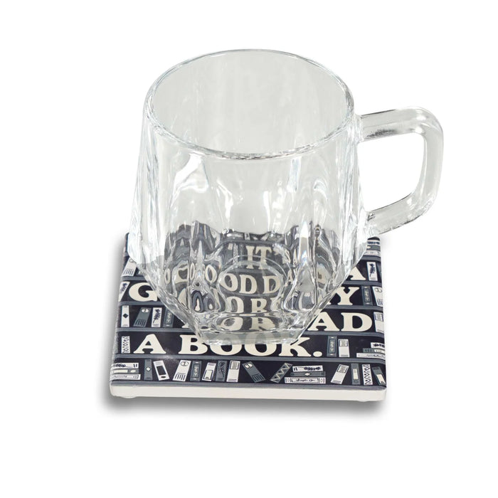 Half Moon Bay Coaster Ceramic Square Pulteney Press Its A Good Day To Read A Book