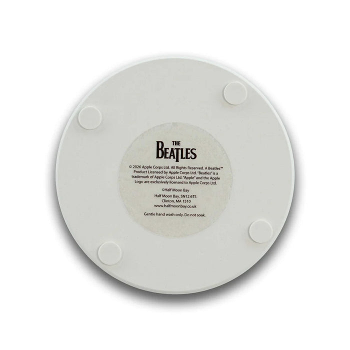 Half Moon Bay The Beatles Strawberry Fields Round Ceramic Coaster