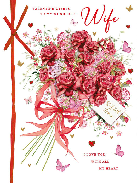Nigel Quiney 'To My Wonderful Wife' Valentine Card