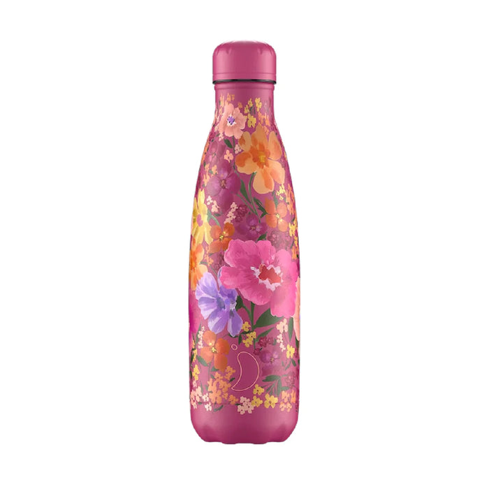 Chilly's Water Bottle 500ml Floral Multi Meadow