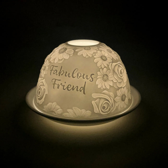 Cello Fabulous Friend Tealight Dome