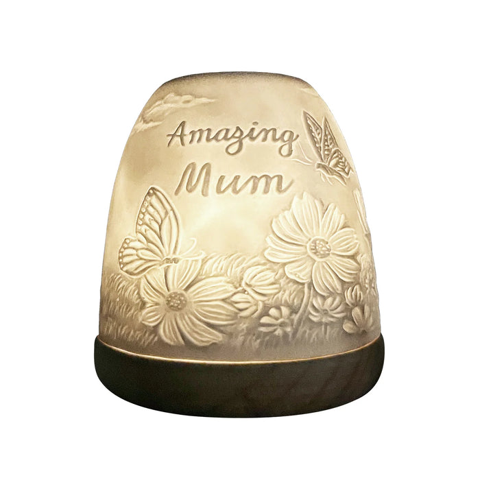 Cello Tall Tealight Dome Amazing Mum