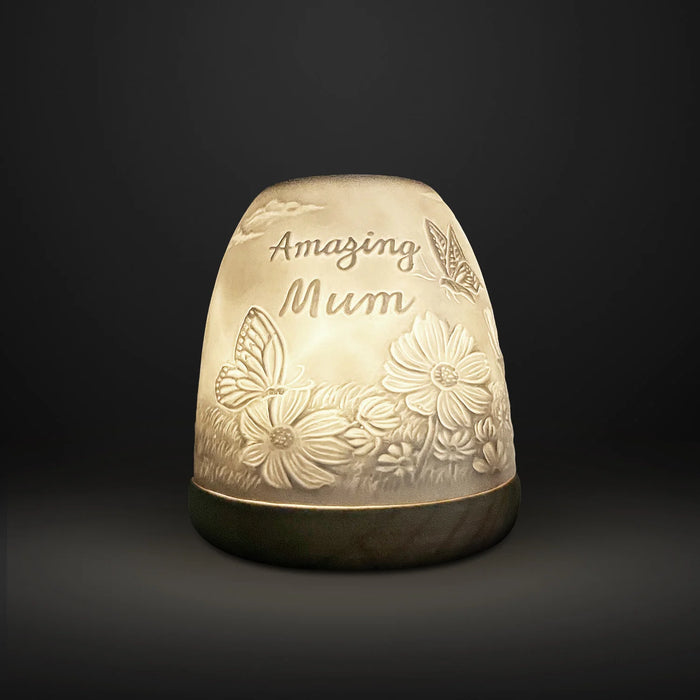 Cello Tall Tealight Dome Amazing Mum