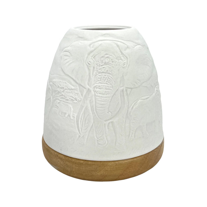 Cello Tall Tealight Dome Elephant