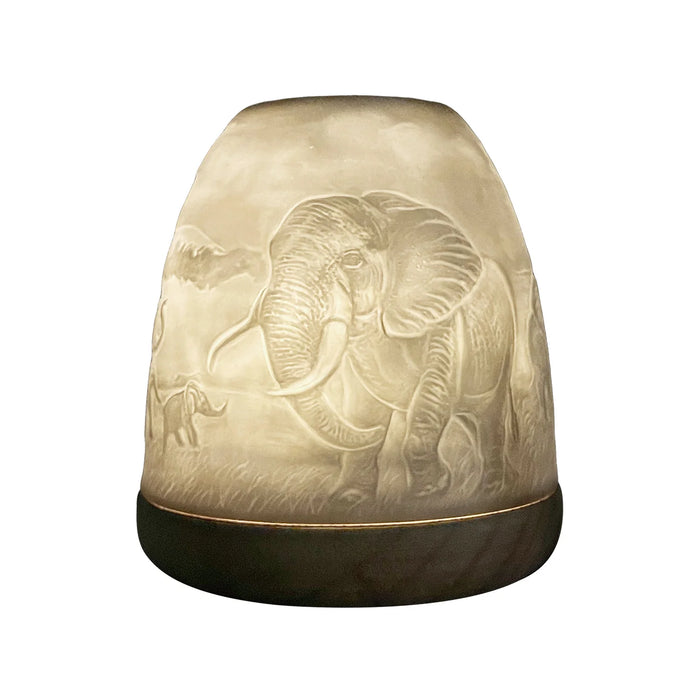 Cello Tall Tealight Dome Elephant