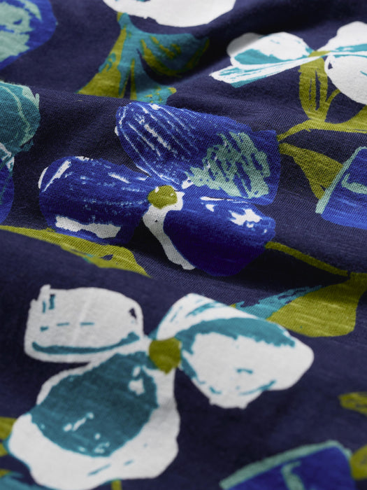 Seasalt Women's Chateaux Half Sleeve Maxi Dress In Lamorna Bloom Maritime