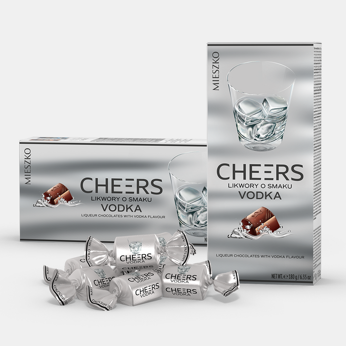 Mieszko Vodka Cheers Liqueur Chocolates 180g