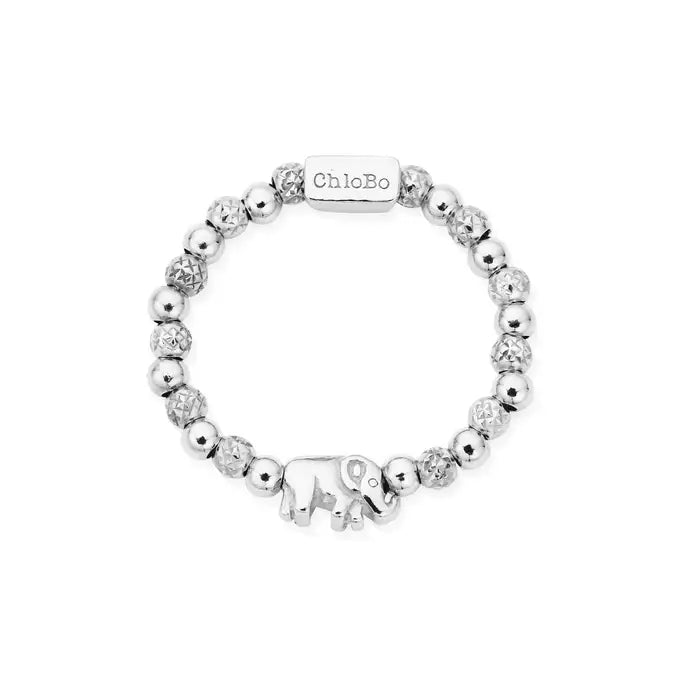 ChloBo Lucky Elephant Silver Ring