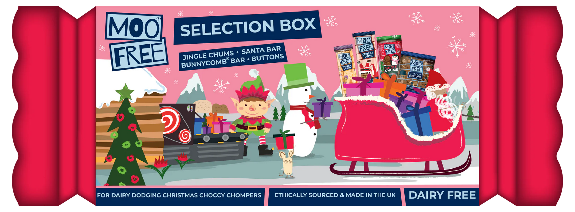 Moo Free Christmas Cracker Selection Box