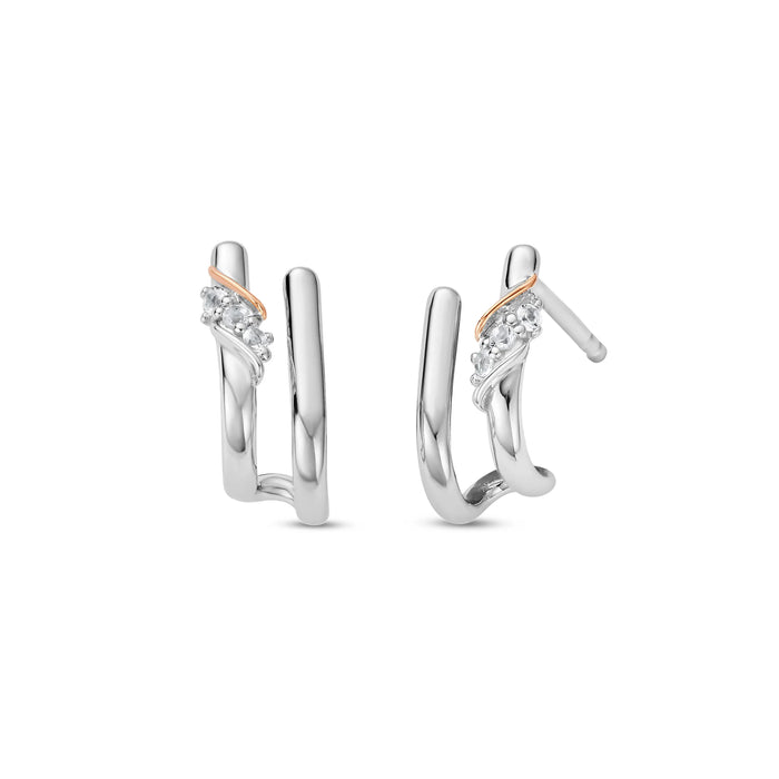 Clogau Past Present Future® Sterling Silver Curve Stud Earrings