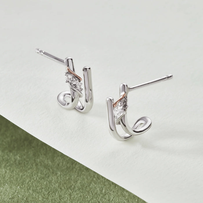 Clogau Past Present Future® Sterling Silver Curve Stud Earrings