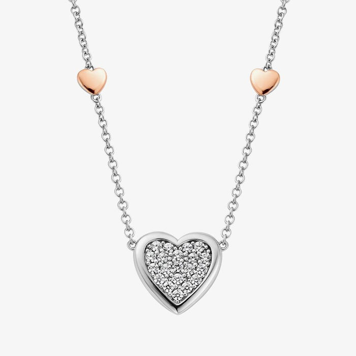 Clogau Two Colour Forever Yours Heart Necklace