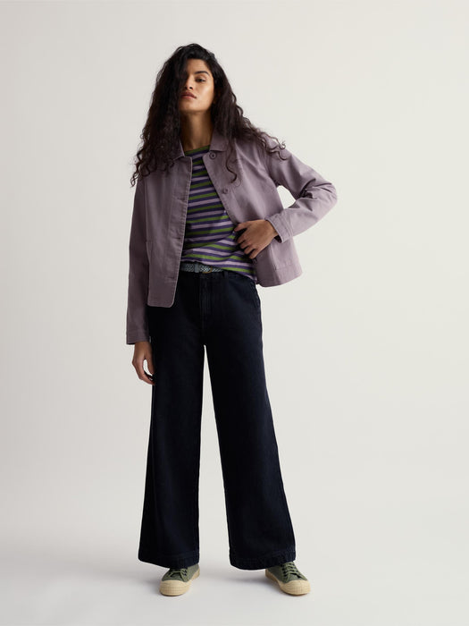 Seasalt Women's Coombe Lane Cotton Jacket In Grape Thistle