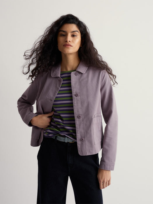 Seasalt Women's Coombe Lane Cotton Jacket In Grape Thistle