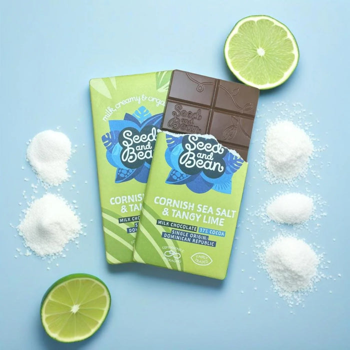 Seed & Bean Sea Salt & Lime Milk Chocolate Bar