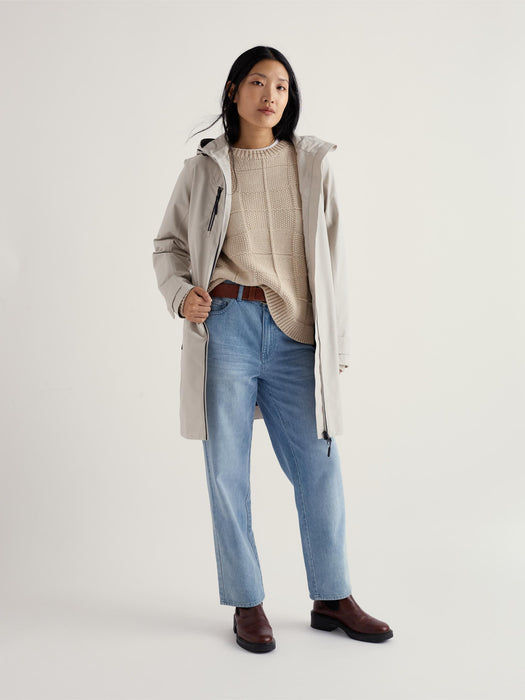 Seasalt Women's Coverack Waterproof Coat In Driftwood