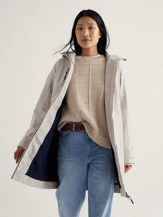 Seasalt Women's Coverack Waterproof Coat In Driftwood