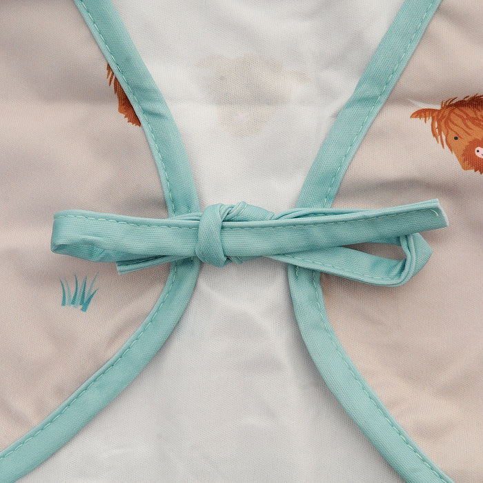 Ziggle Coverall Feeding Bib Highland Cow