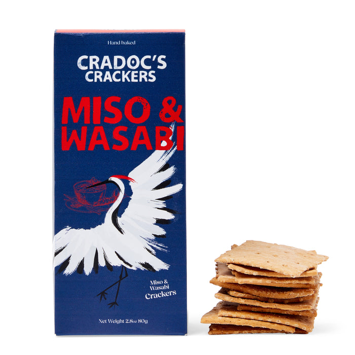 Cradoc's Savoury Biscuits Miso & Wasabi Crackers