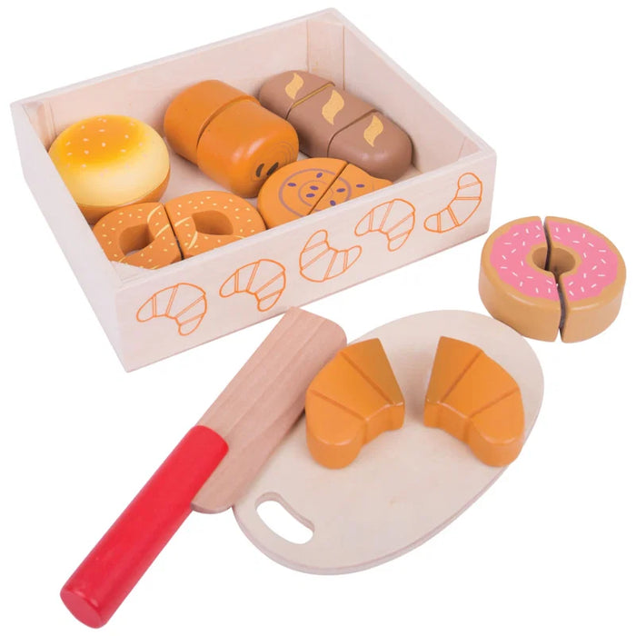 Bigjigs Toys Cutting Bread and Pastries Crate
