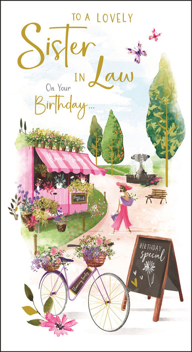 Jonny Javelin 'To A Lovely Sister-In-Law' Birthday Card