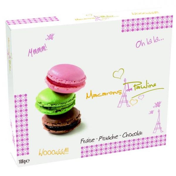 Macarons De Pauline Assortment Of 9 Macarons In Giftbox