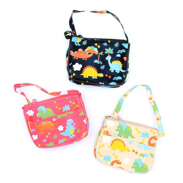 Molly & Rose Dinosaur Print Purse with Shoulder Strap