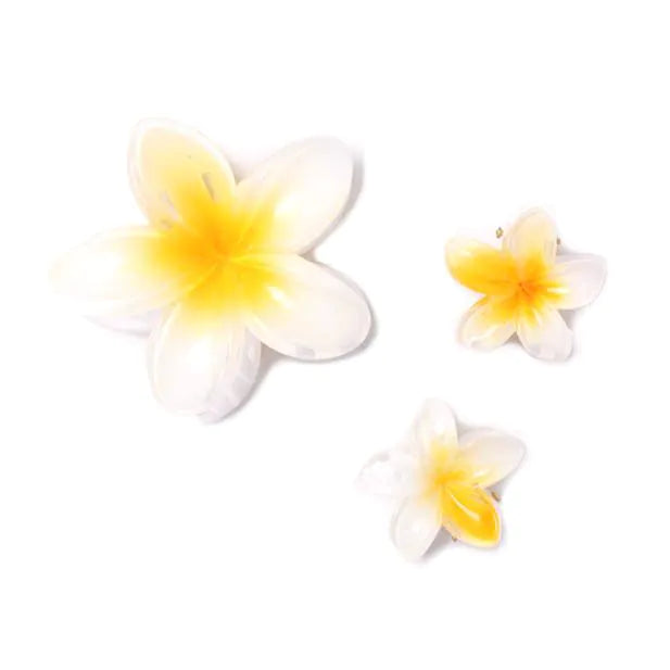 Molly & Rose Hibiscus Flower Clamp Clip Set