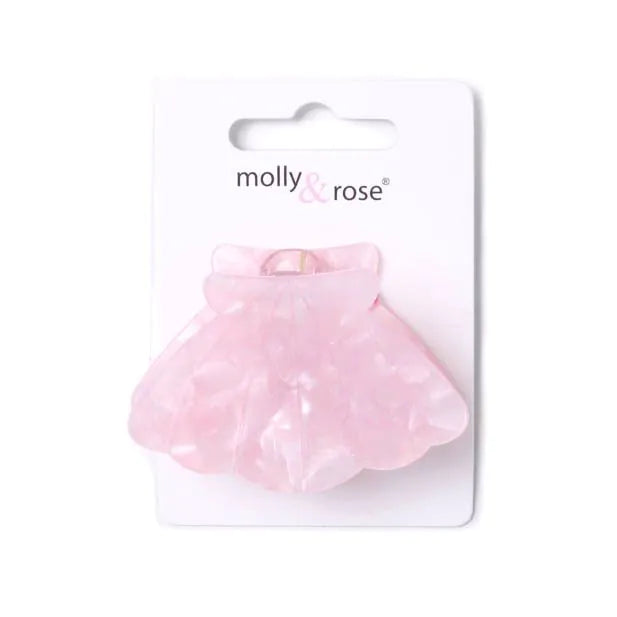 Molly & Rose Pearlescent Shell Shaped Clamp Clip