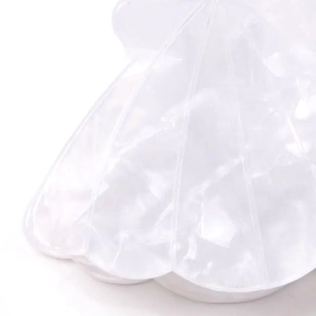 Molly & Rose Pearlescent Shell Shaped Clamp Clip