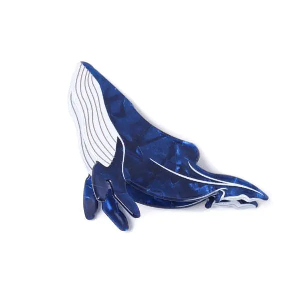 Molly & Rose Pearlescent Whale Clamp Clip