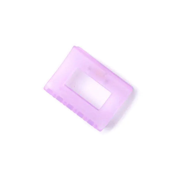 Molly & Rose Frosted Cut Out Curved Hair Clamp Clip