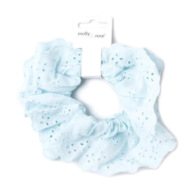 Molly & Rose Large Broderie Double Layered Scrunchie