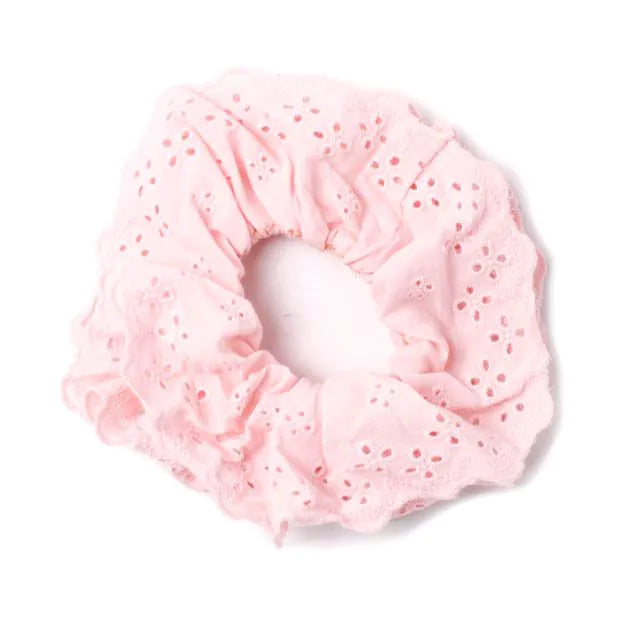 Molly & Rose Large Broderie Double Layered Scrunchie