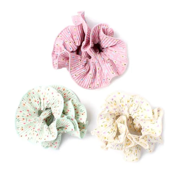 Molly & Rose Extra Large Double Layered Ditsy Floral Scrunchie - Various Colours