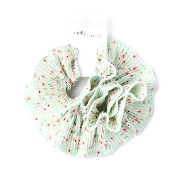 Molly & Rose Extra Large Double Layered Ditsy Floral Scrunchie - Various Colours