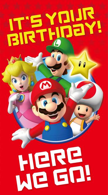 Words & Wishes 'Super Mario Brothers' Birthday Card