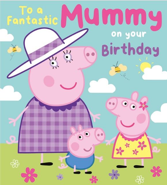 Words N Wishes 'Peppa Pig Mum' Birthday Card