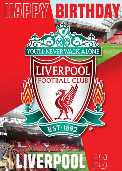 Words & Wishes 'Happy Birthday Liverpool' Card