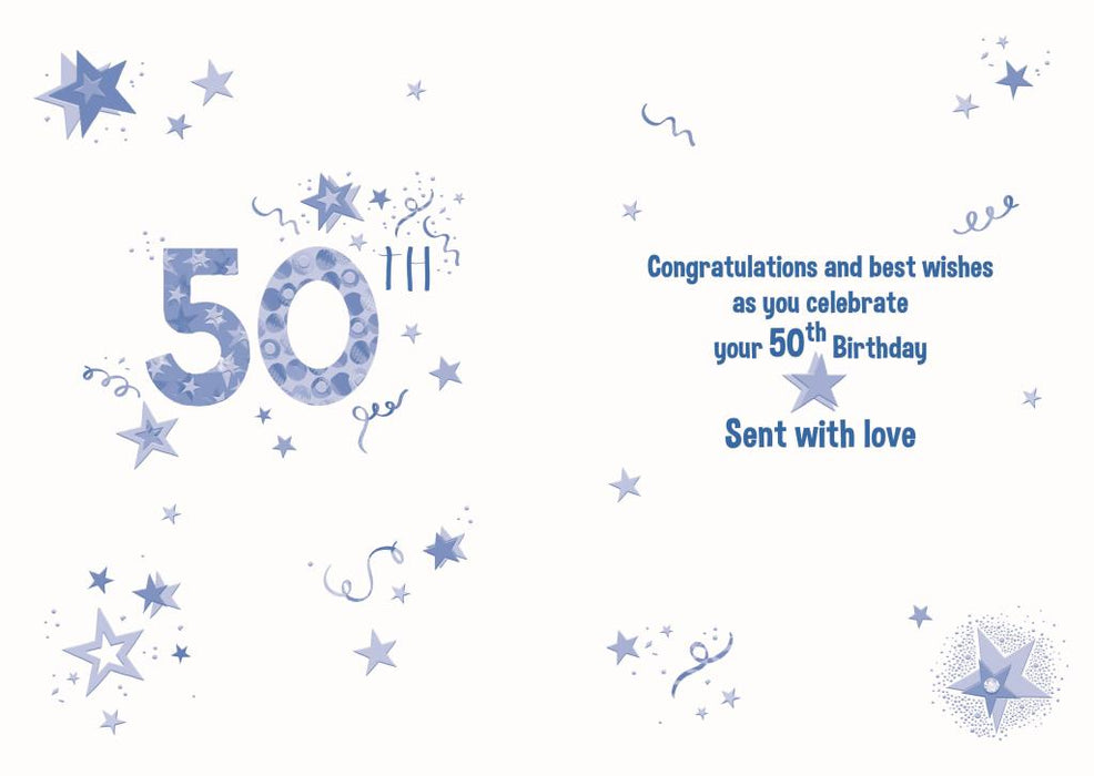 Nigel Quiney 'Happy 50th Birthday Just For You' Birthday Card